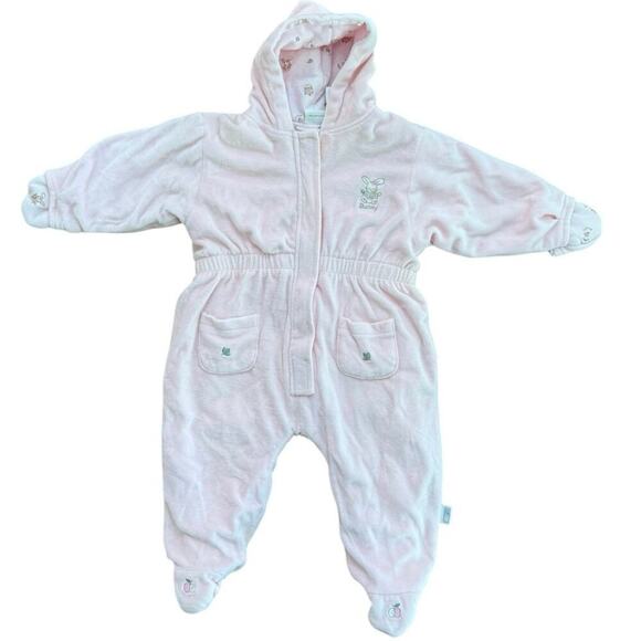 Vintage McBaby Girls Pink terry McDonalds Infant Jacket Snow Suit 6-9 Months - Picture 1 of 4
